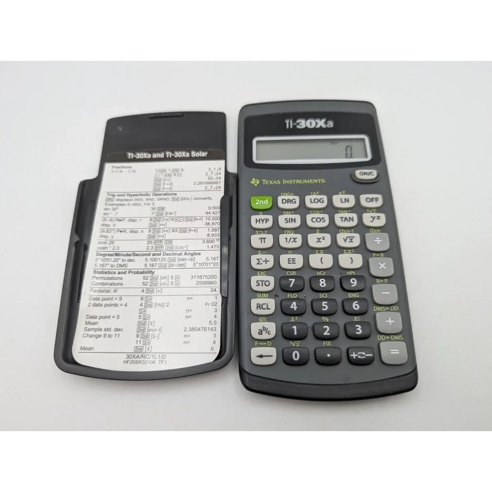 Texas Instruments TI-30XA Scientific Calculator With Case
